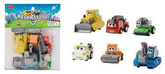 Машинки инерционные Junfa toys Мегамоторы набор 6 штук 121931-TN