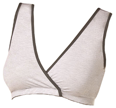 Бюстгальтер-топ для кормления ФЭСТ, цв. серый; черный XL