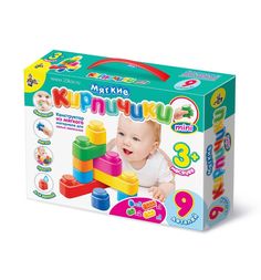 Конструктор Десятое Королевство мягкие кирпичики 9 деталей