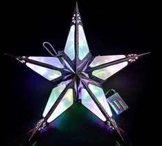 Светильник подвесной Звезда Волшебная 50 см, RGB LED подсветка, батарейки Э231405 Морозко