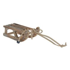 Елочная игрушка Koopman Деревянные Санки ID18891 4,5 см 1 шт.