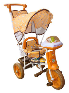 Детский трехколесный велосипед Jaguar коричневый