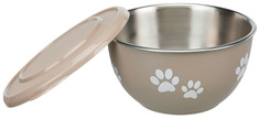 Миска для домашних животных TRIXIE Fresh Feed, стальная с крышкой, в ассортименте, 1,3 л