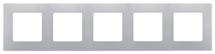 Legrand Рамка Legrand Etika 5 постов алюминий 672555