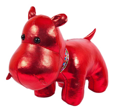 Мягкая игрушка "Бегемот", цвет: красный, 15 см A Btoys