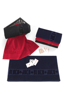 Полотенце банное Peche Monnaie Black Jack, 70х140, черный