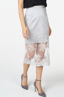 Юбка женская T-Skirt SS17-02-0401-FS серая 46 RU