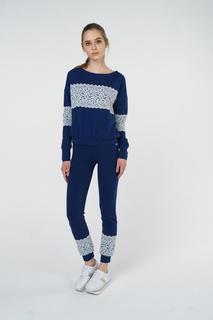 Спортивные леггинсы женские Grishko AL - 3454 синие 42 RU