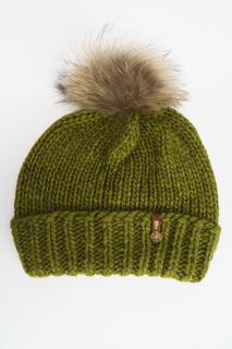 Шапка бини женская Marhatter MWH8601 зеленая р. ONE SIZE