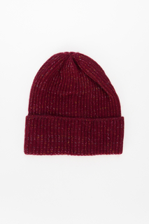 Шапка бини женская Marhatter MWH9050 бордовая р. ONE SIZE