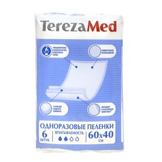Пеленки одноразовые TerezaMed 60х40 см 6 шт.