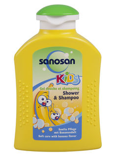 Гель для душа и шампунь Sanosan Банан, 200 мл