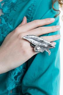 Кольцо женское Nina Ford TRS0065 серебристое