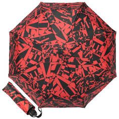 Зонт складной женский автоматический FERRE MILANO GR20-OC Red черный/красный