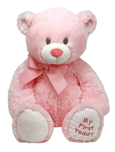 Мягкая игрушка TY Classic Медвежонок My First Teddy (розовый), 20 см
