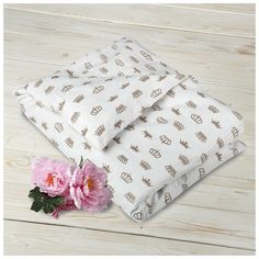 Пододеяльник AmaroBaby на молнии Короны кофе, бязь, 147х112 см