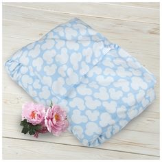 Пододеяльник AmaroBaby на молнии Мышонок голубой, бязь, 147х112 см