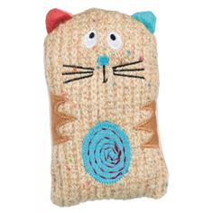 Игрушка для кошек TRIXIE Cat Cushion текстиль, коричневый, 15 см