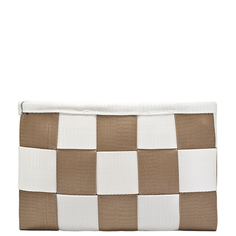 Клатч Kawaii Factory Chess бело-коричневая