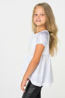 Туника для девочки iDO, цв.белый, р-р 140