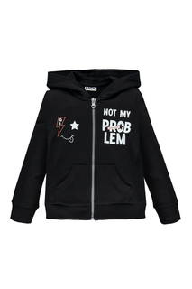 Толстовка для девочки MEK, цв.чeрный, р-р 110