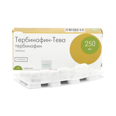 Тербинафин-Тева таблетки 250 мг 14 шт. Teva
