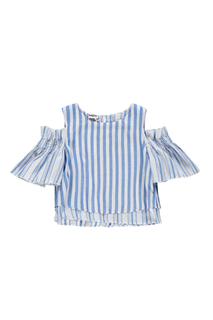 Блузка для девочки MEK, цв.голубой, р-р 140