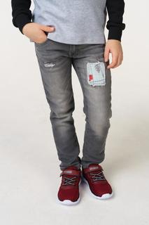 Джинсы для мальчика iDO, цв.серый, р-р 116