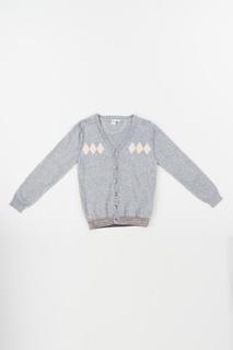 Кардиган для мальчика iDO, цв.серый, р-р 116
