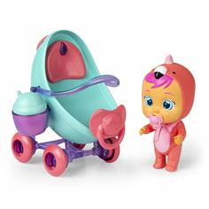 Плачущий младенец IMC toys Фэнси Crybabies с коляской и аксессуарами