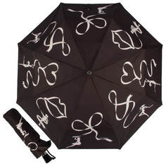 Зонт складной женский полуавтоматический Chantal Thomass 997-AU белый/черный