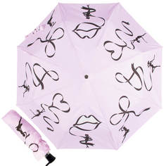 Зонт складной женский полуавтоматический Chantal Thomass 997-AU черный/розовый