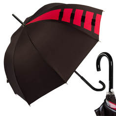 Зонт-трость женский механический Chantal Thomass 982-LM черный/красный