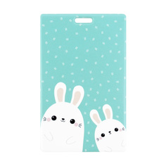 Чехол для магнитной карты Kawaii Factory KW187 Зайки голубой
