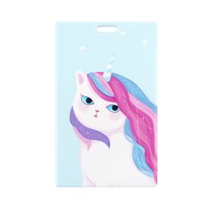 Чехол для магнитной карты Kawaii Factory KW187 Радужная кошечка голубой