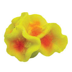 Искусственный коралл Laguna Дискозома мини, желтый, 5.8х3.5х4.9 см