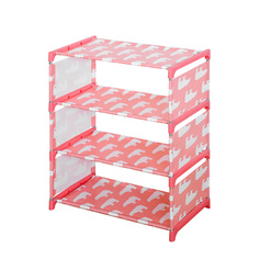 Стойка для обуви Полярный медведь Blonder Home BH-SHELF-02 54х46х25 см, розовый