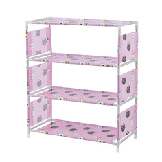 Стойка для обуви Котята Blonder Home BH-SHELF-05 54х46х25 см, розовый