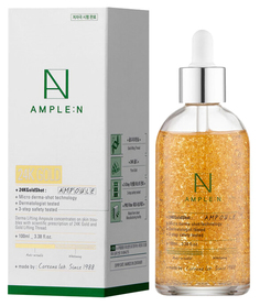 Омолаживающая сыворотка Amplen 24K Gold Shot Ampoule с золотом 24К 100мл Ample:N