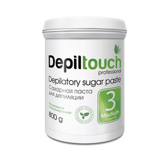 Сахарная паста для депиляции Depiltouch Depilatory Sugar Paste Medium №3 средняя, 800 гр