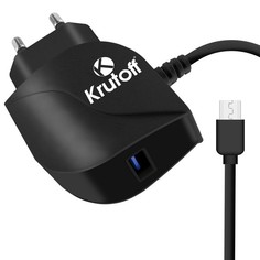 Сетевое зарядное устройство Krutoff CH-11, 1 USB, 2,1 A, black
