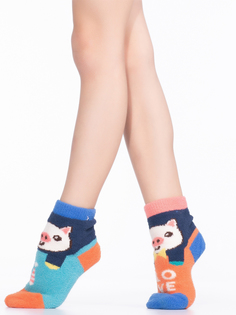 Носки детские Hobby Line, цв. голубой; оранжевый р.16-18