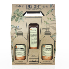 Набор для волос INSIGHT Antioxidant для перегруженных волос 400 мл + 400 мл + 250 мл