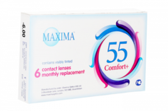 Контактные линзы Maxima 55 Comfort Plus 6 линз R 8,6 -1,00