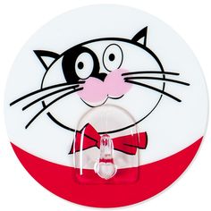Крючок Tatkraft Funny cats белый/красный (18204)