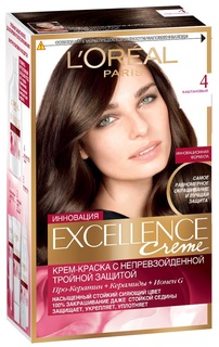 Краска для волос L`Oreal Paris Excellence 4 каштановый