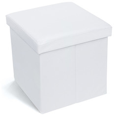 Органайзер Tatkraft BLANC складная табуретка с отсеком для хранения 38x38x38 см