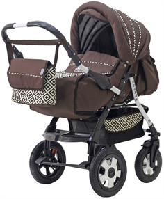 Коляска-трансформер BartPlast Diana PKLO Коричневая