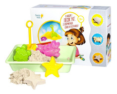 Кинетический песок кг Умный песок Классический с песочницей Genio Kids SSN10
