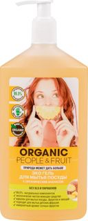 Гель для мытья посуды Organic People&Fruit с органическим ананасом 500 мл